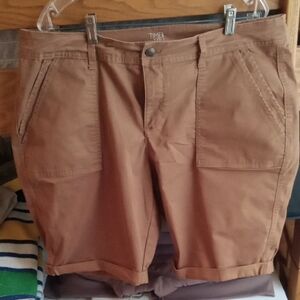 Shorts Brown Khaki Like New Plus 18